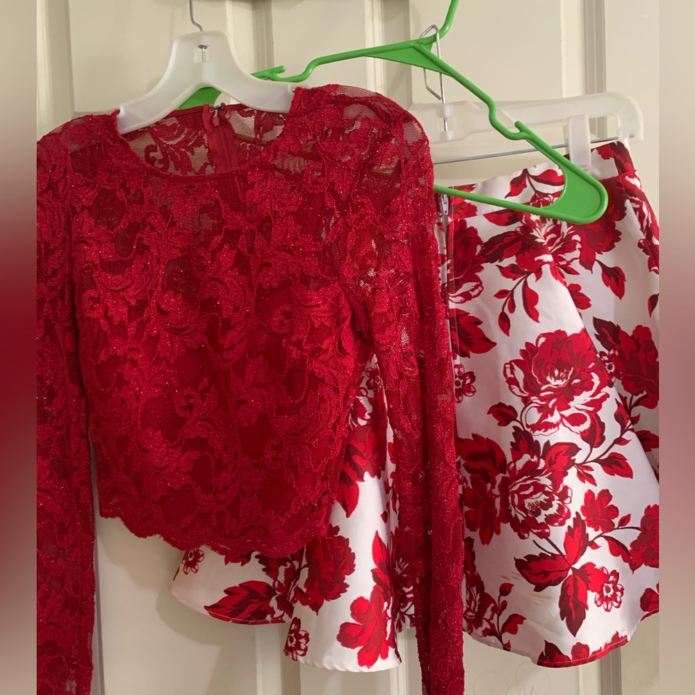 David’s Bridal homecoming dress, 2 piece